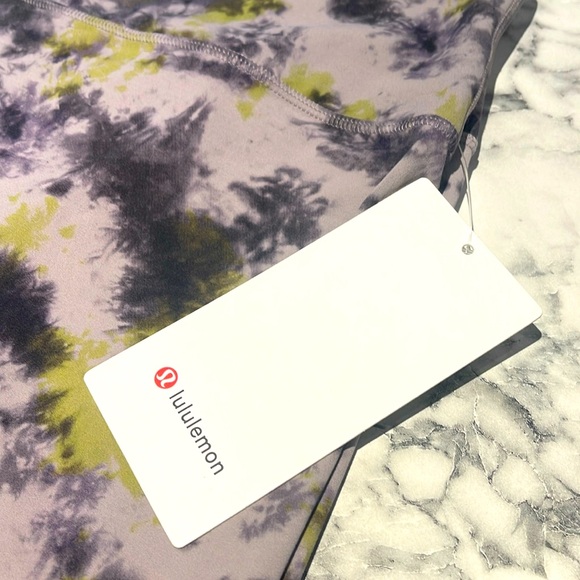 NWT/LULULEMON ALIGN HR Tie Dye Mauve Grey Leggings. 28”/Size 16. Brand New w/tag - Picture 2 of 10